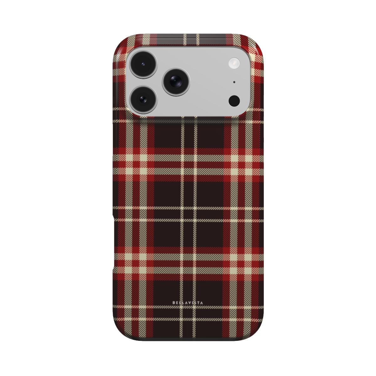 Christmas Eve tartan phone case