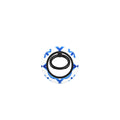 Maiolica Blu Magnetic Ring Holder