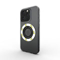 Ring holder on phone, angled