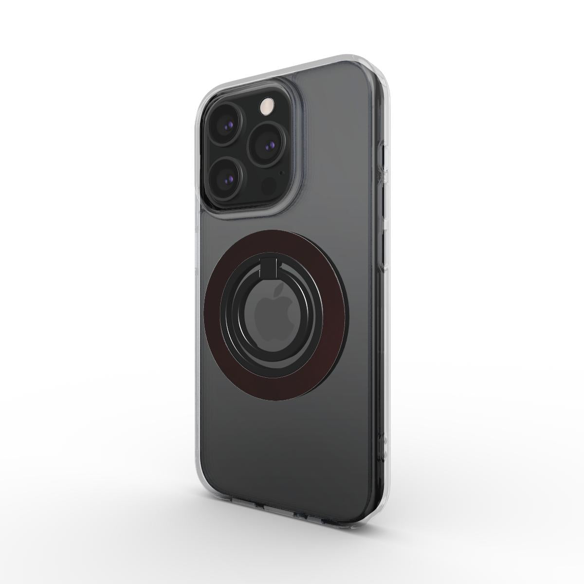 Ring holder on phone, angled