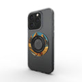 Ring holder on phone, angled