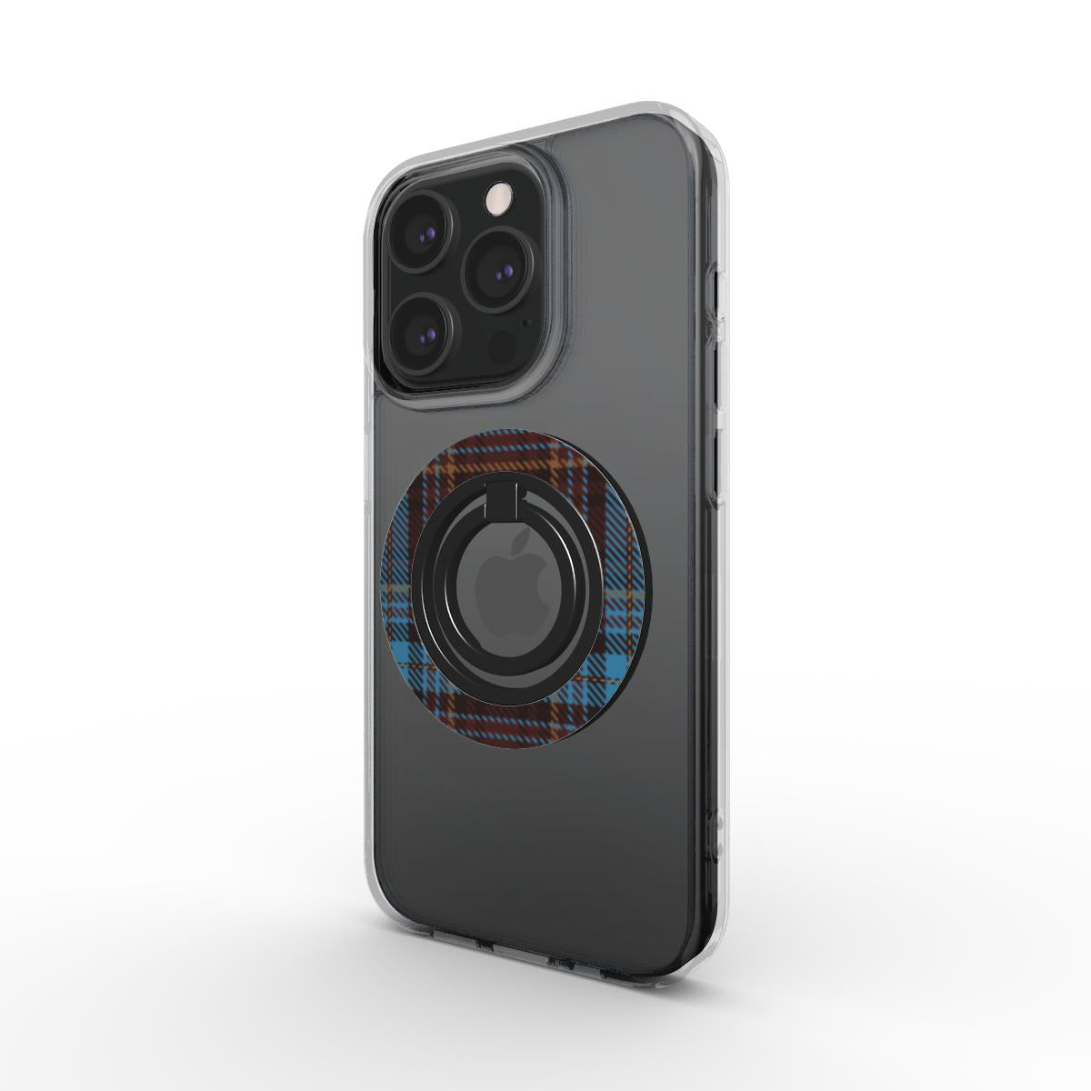 Ring holder on phone, angled