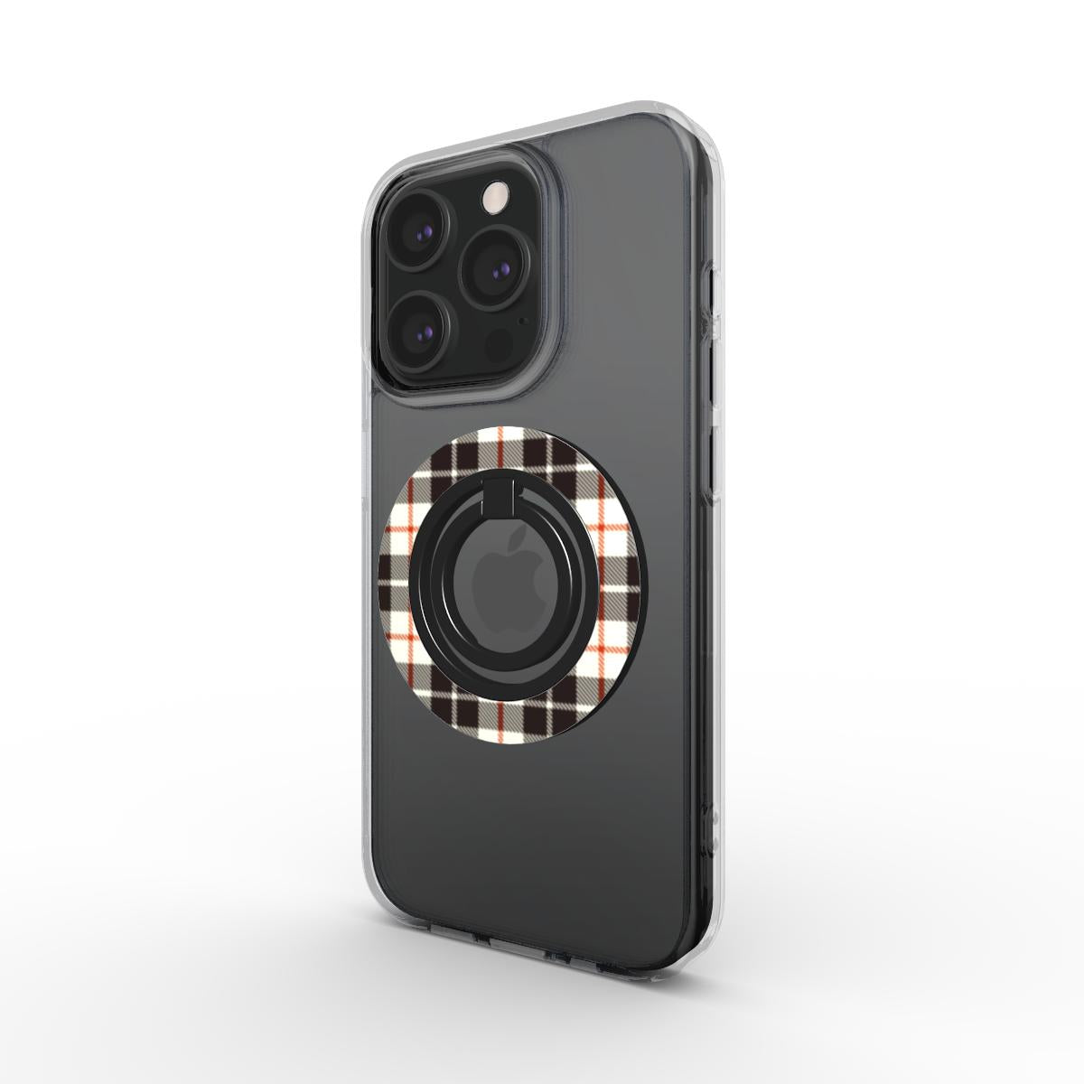 Ring holder on phone, angled