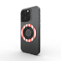 Ring holder on phone, angled