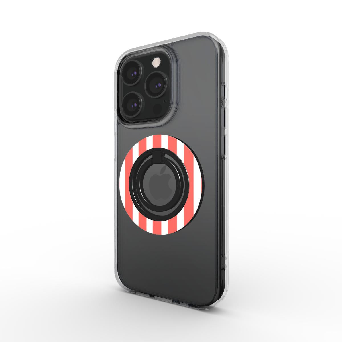 Ring holder on phone, angled