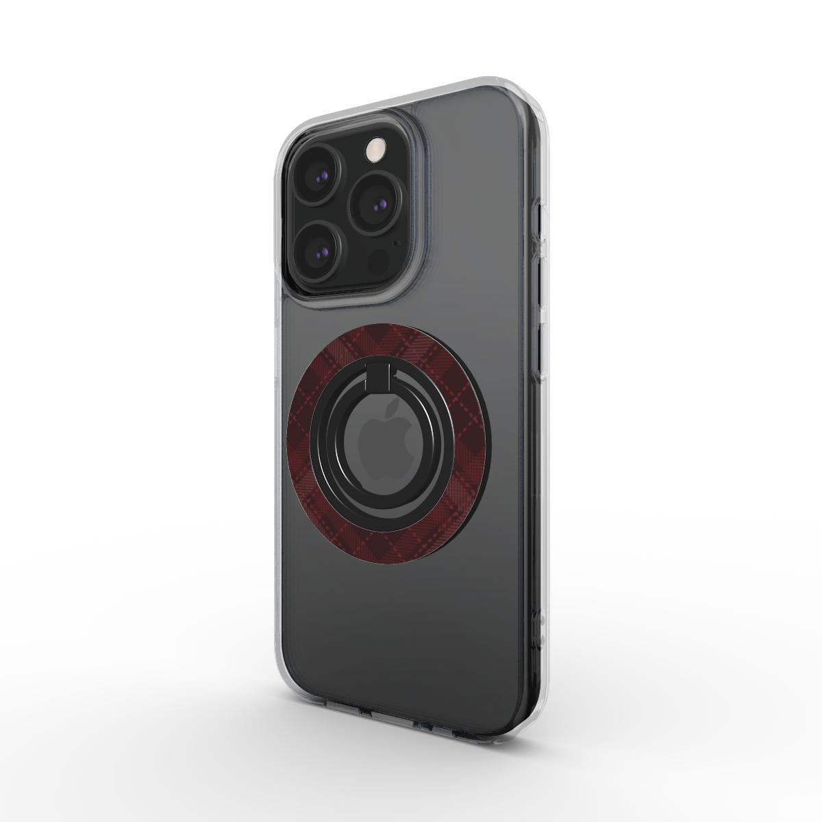 Ring holder on phone, angled