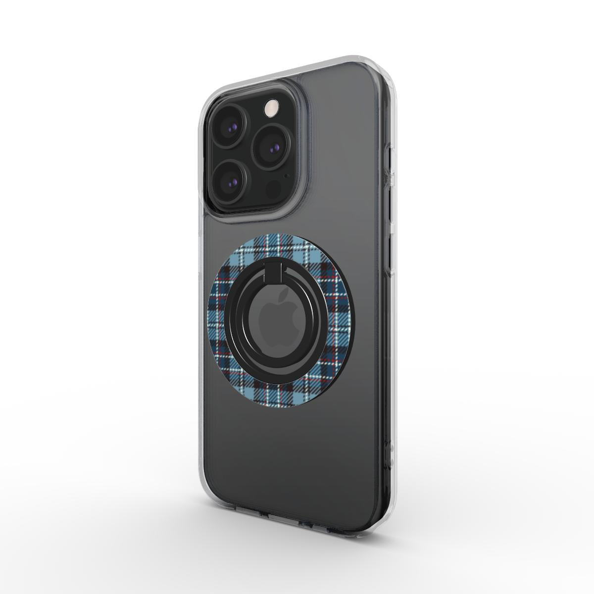 Ring holder on phone, angled