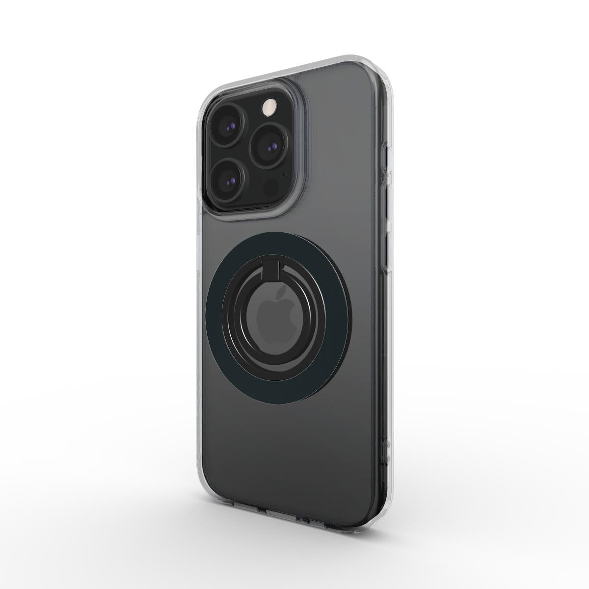 Ring holder on phone, angled