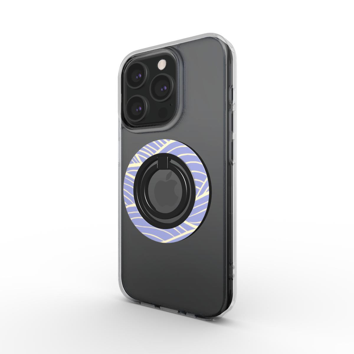 Ring holder on phone, angled