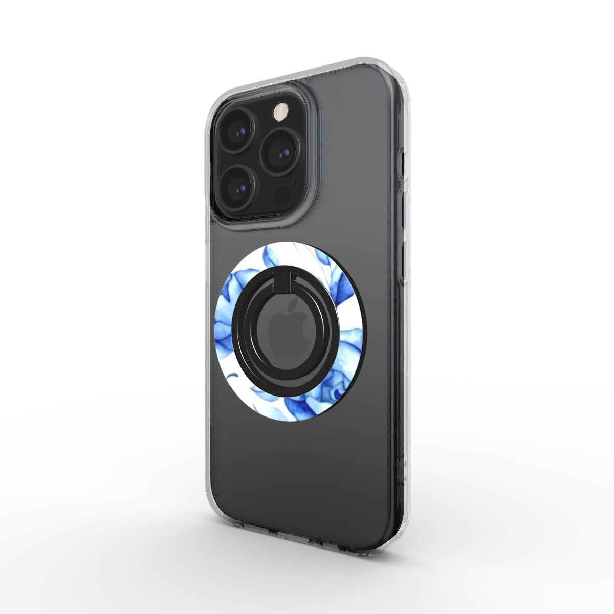 Ring holder on phone, angled