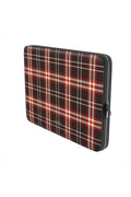 Christmas Eve laptop sleeve, side with zipper