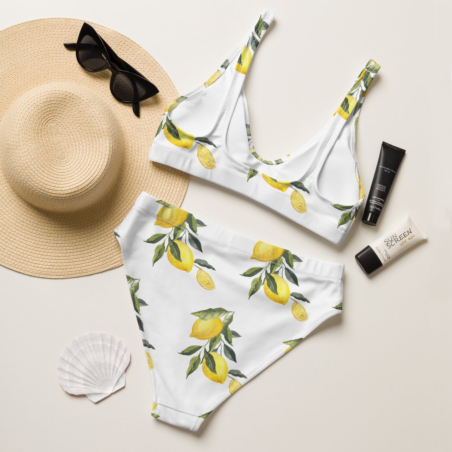Limone high waisted bikini