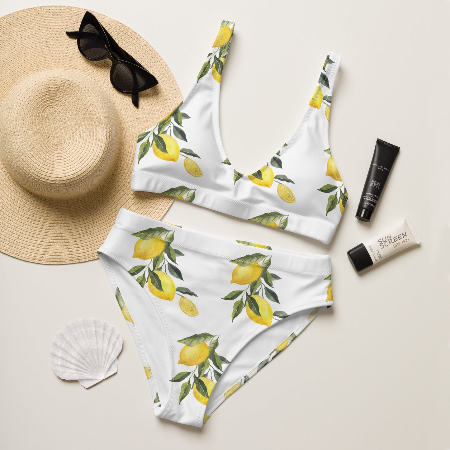 Limone high waisted bikini